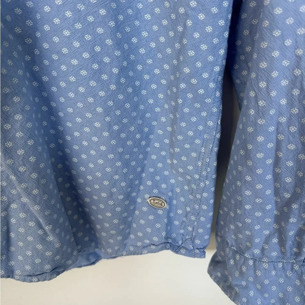 Scotch & Soda Blue White Button Down Shirt Large